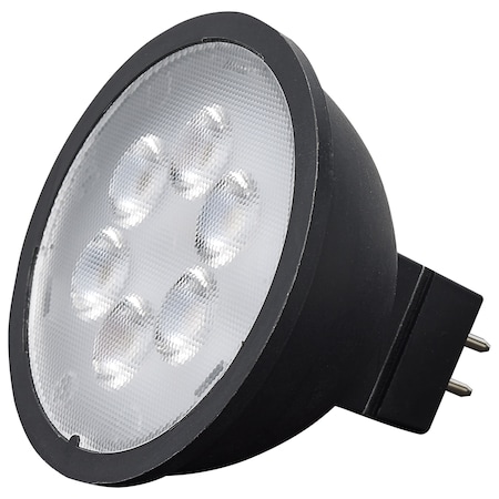 4.5 Watt MR16 LED - Black Finish - 3000K - GU5.3 Base - 360 Lumens - 12 Volt - Hologen
